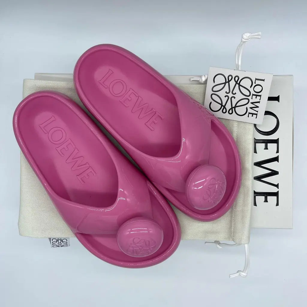 Loewe Foam Pebble Toe Post Glossy Size37