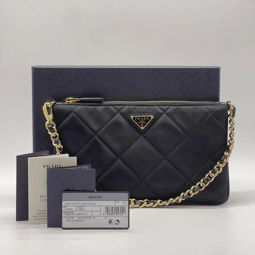 Prada Tessuto Impuntu Small Bag/Pouch