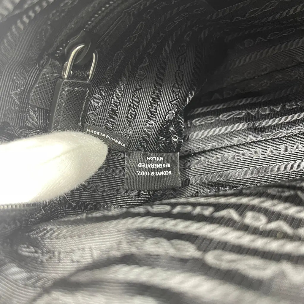 Prada Tessuto + Saffiano Shoulder Bag