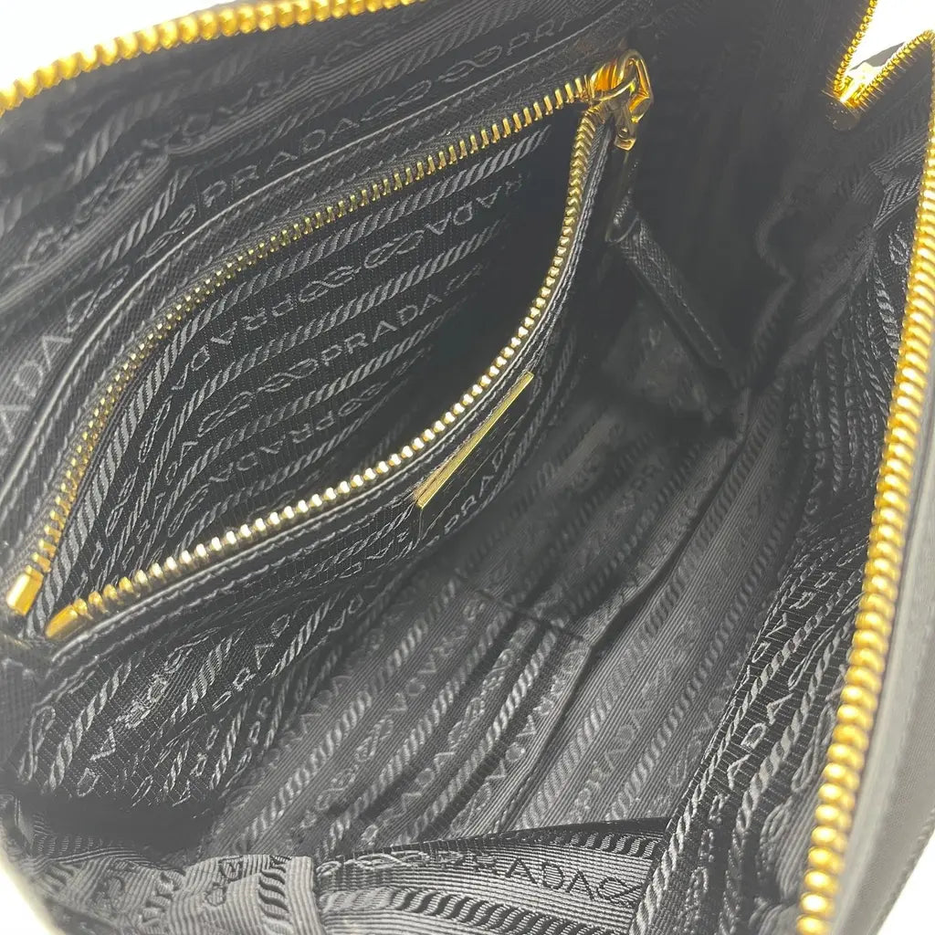 Prada Tessuto+Saffiano Shoulder/Crossbody Bag
