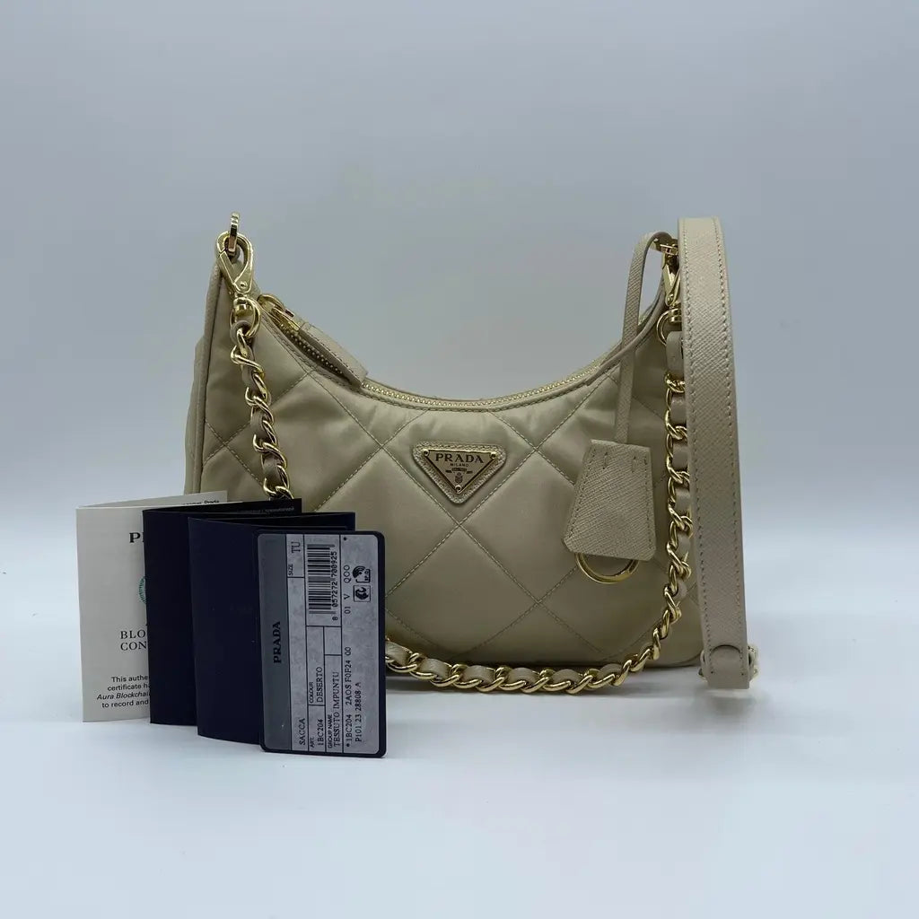 Prada Tessuto Impuntu Hand/Shoulder Bag