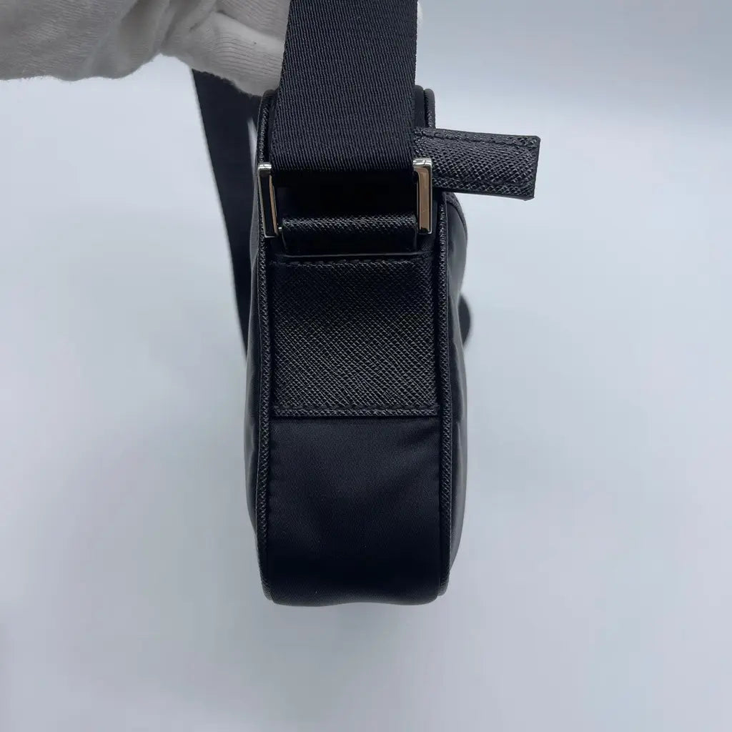 Prada Tessuto + Saffiano Shoulder Bag