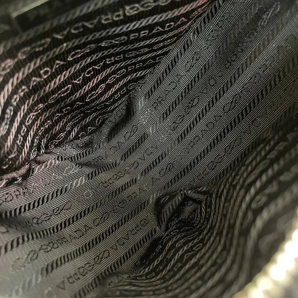 Prada Rafia Triangle Bag