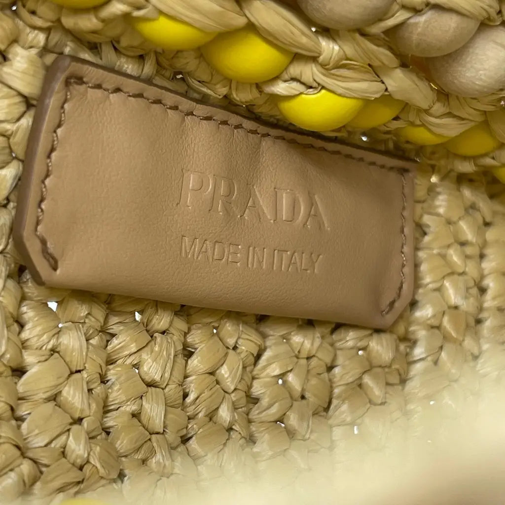 Prada Rafia + Legno Bag