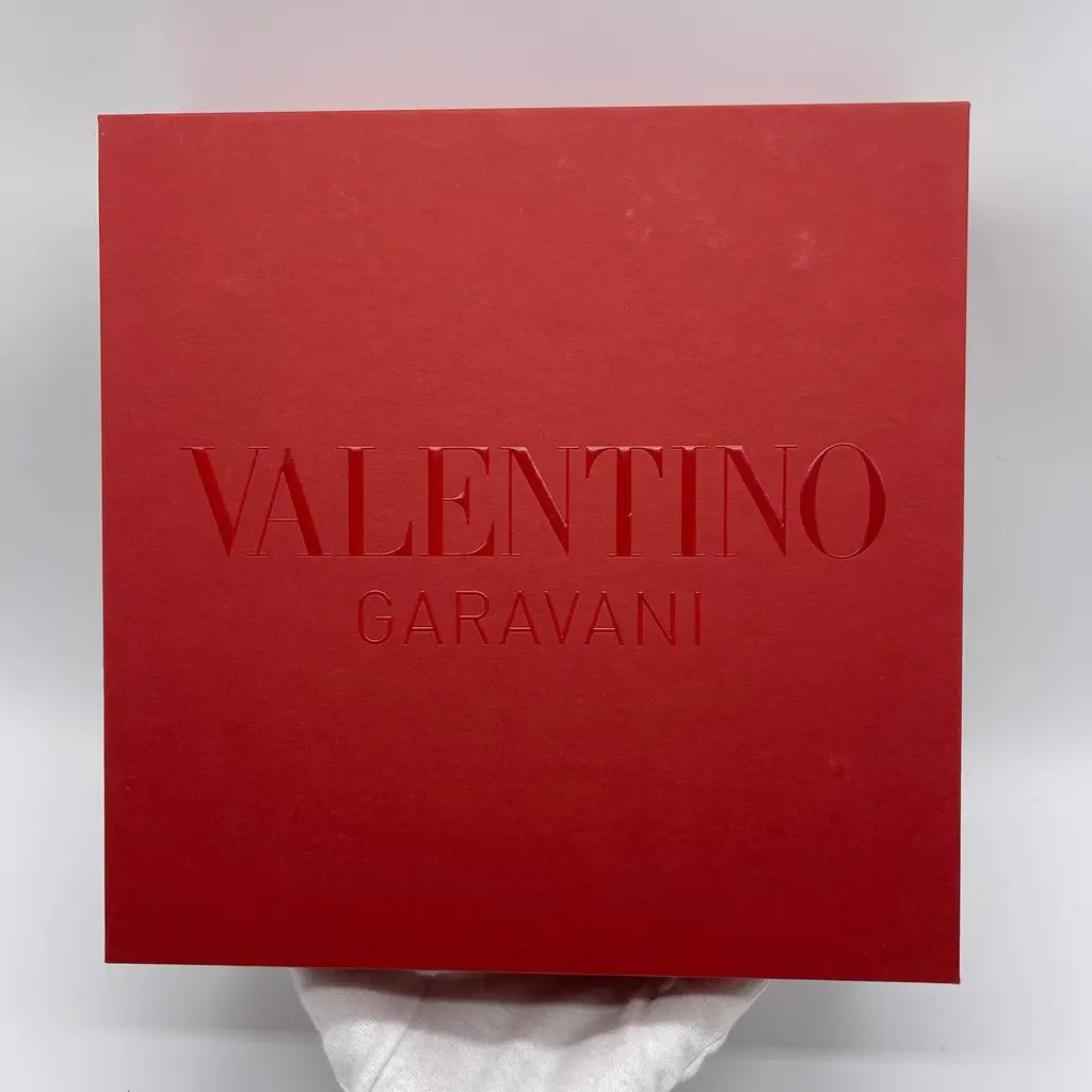 Valentino V logo Chain Metal and Swarovski Crystal Necklace