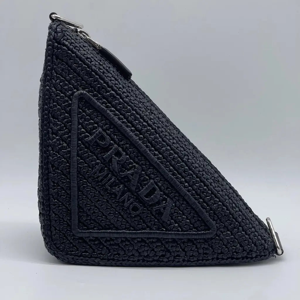 Prada Rafia Triangle Bag