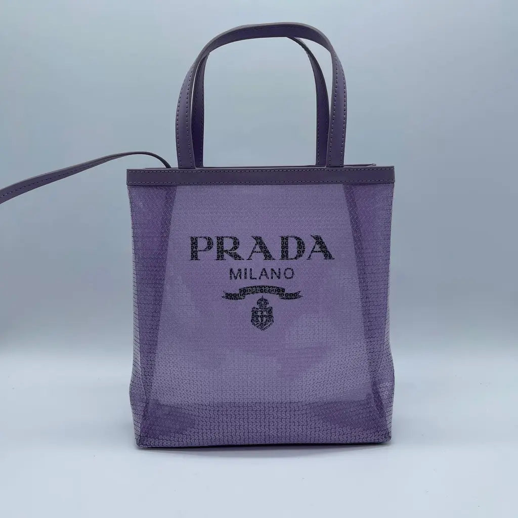 Prada Rete Paillettes Tote Bag