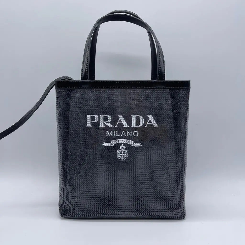 Prada Rete Paillettes Tote Bag