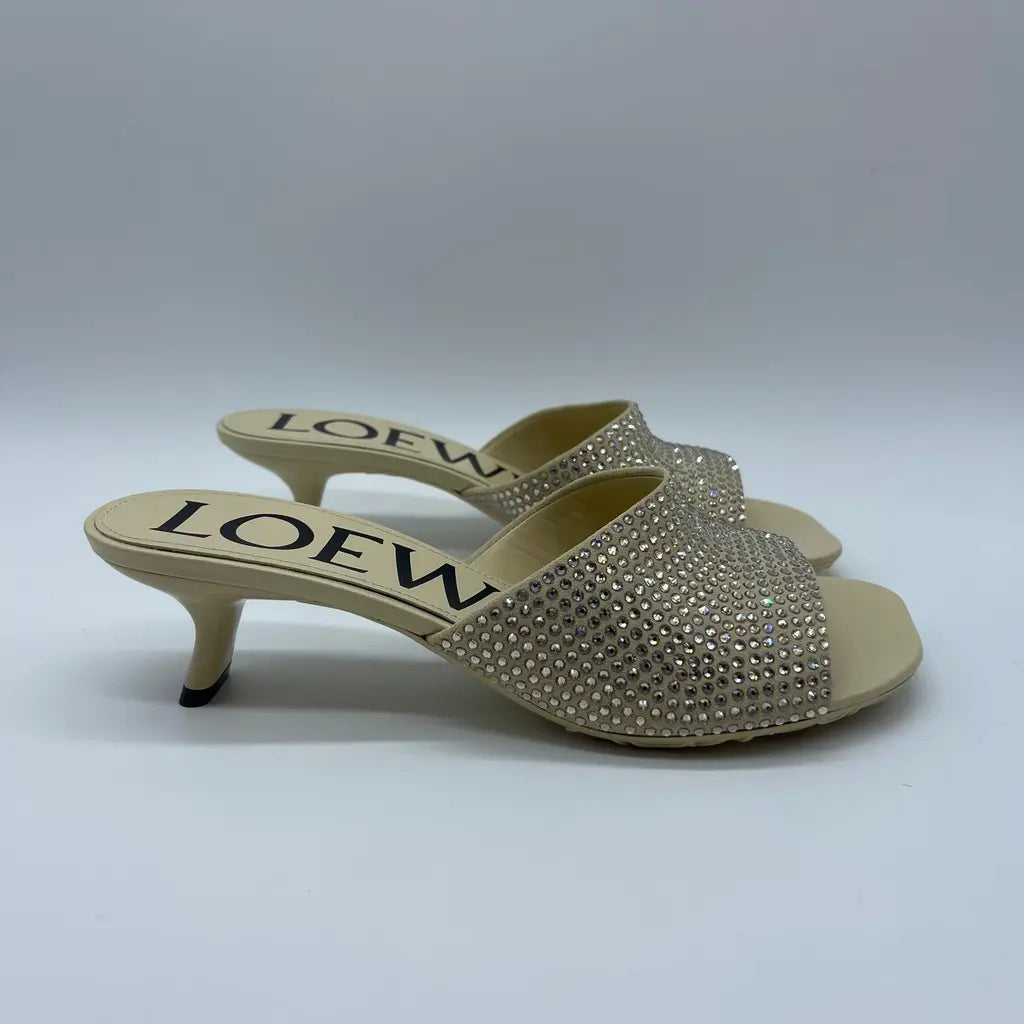 Loewe Petal Strassed Mule 45 Size 36