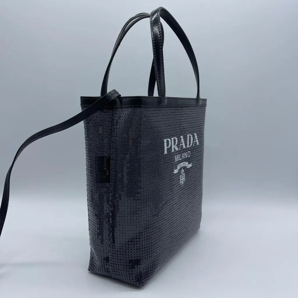 Prada Rete Paillettes Tote Bag
