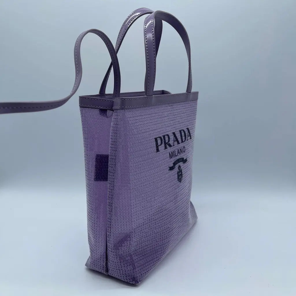 Prada Rete Paillettes Tote Bag