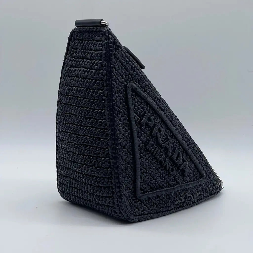 Prada Rafia Triangle Bag