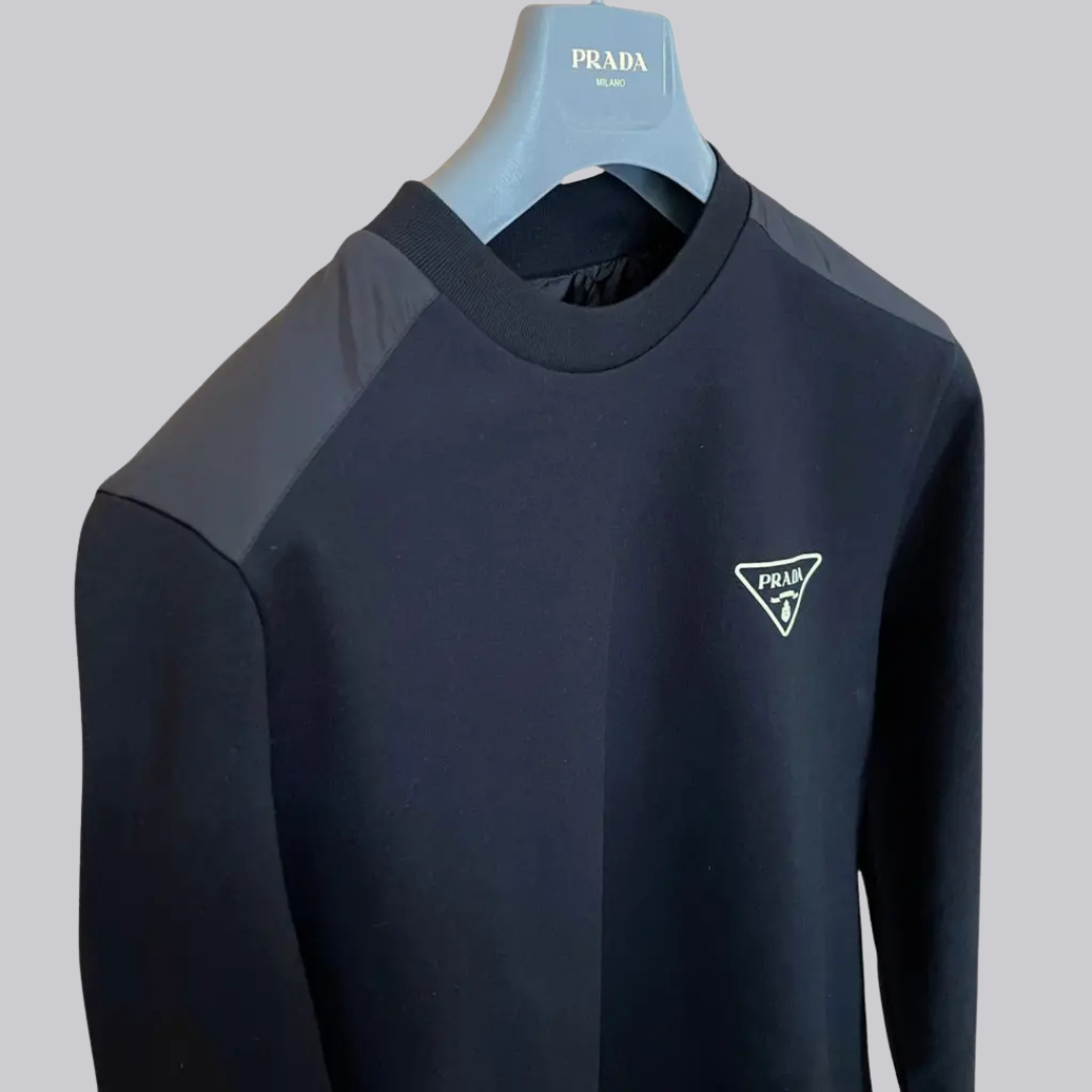 Prada Male Felpa + Re-nylon Sweatshirt Size: M