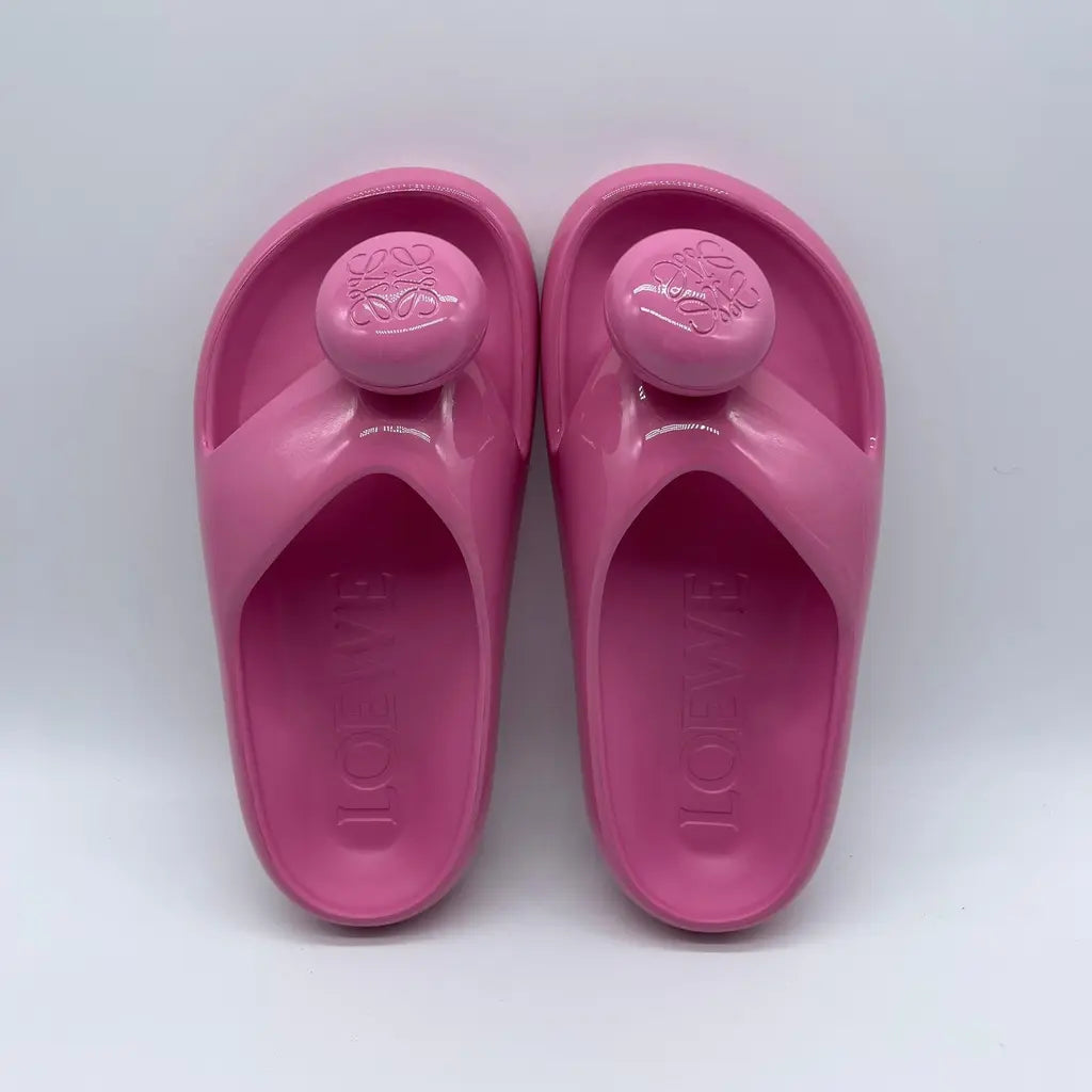 Loewe Foam Pebble Toe Post Glossy Size37