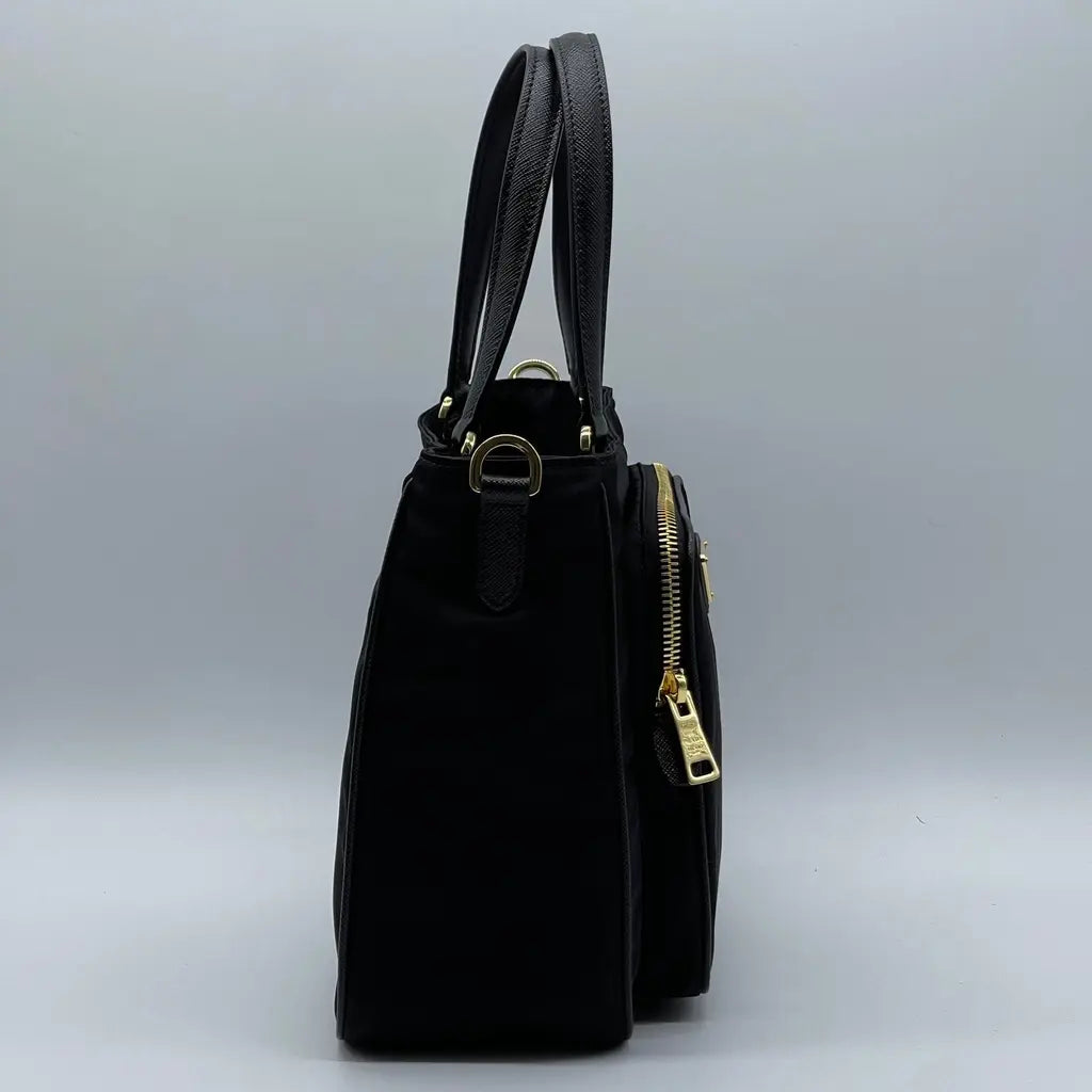 Prada Tessuto+Saffiano Shopping Bag