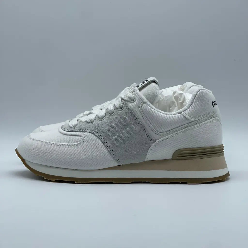 Miu Miu Denim Washed Sneaker Size 36