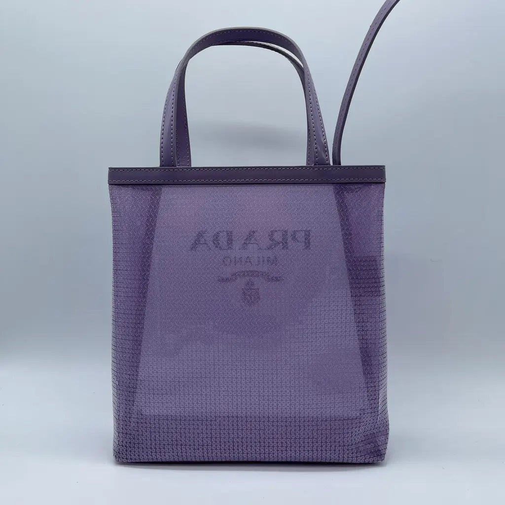 Prada Rete Paillettes Tote Bag