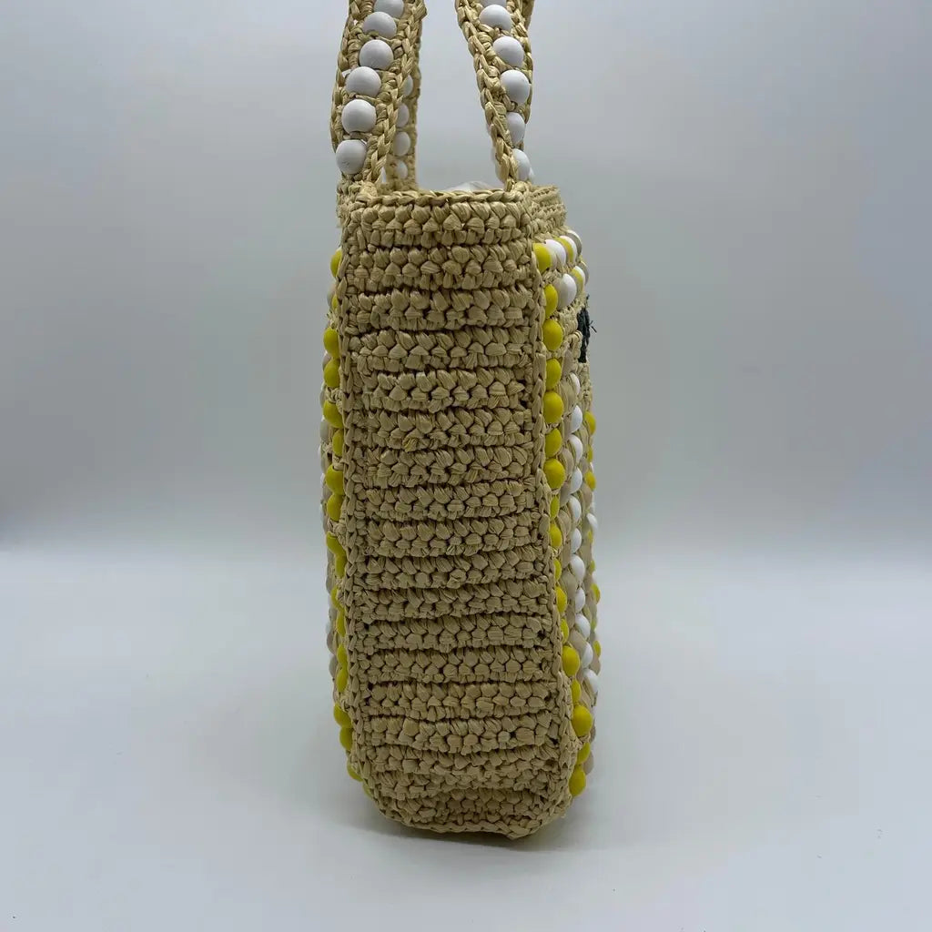 Prada Rafia + Legno Bag