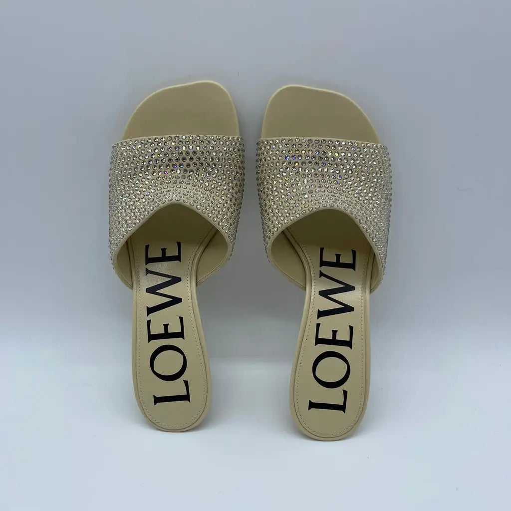 Loewe Petal Strassed Mule 45 Size 36