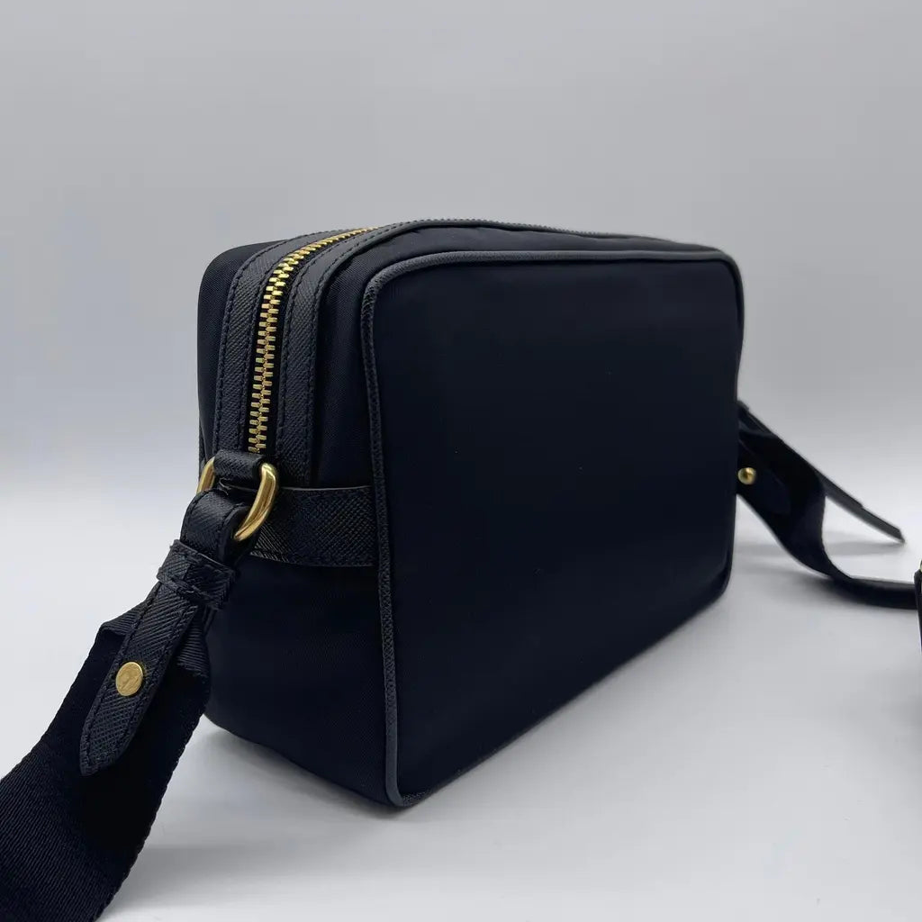 Prada Tessuto+Saffiano Shoulder/Crossbody Bag