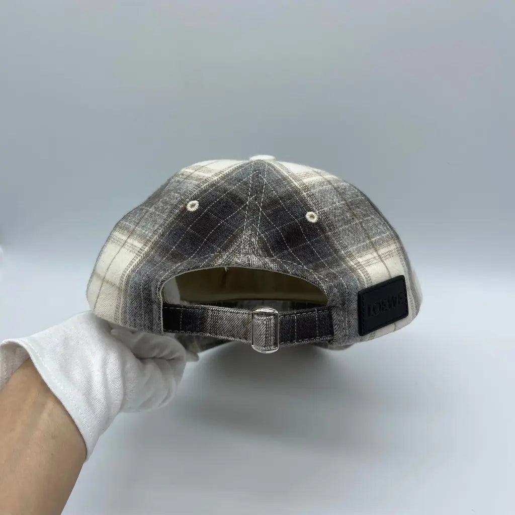 Loewe Patch Cap Tartan Check