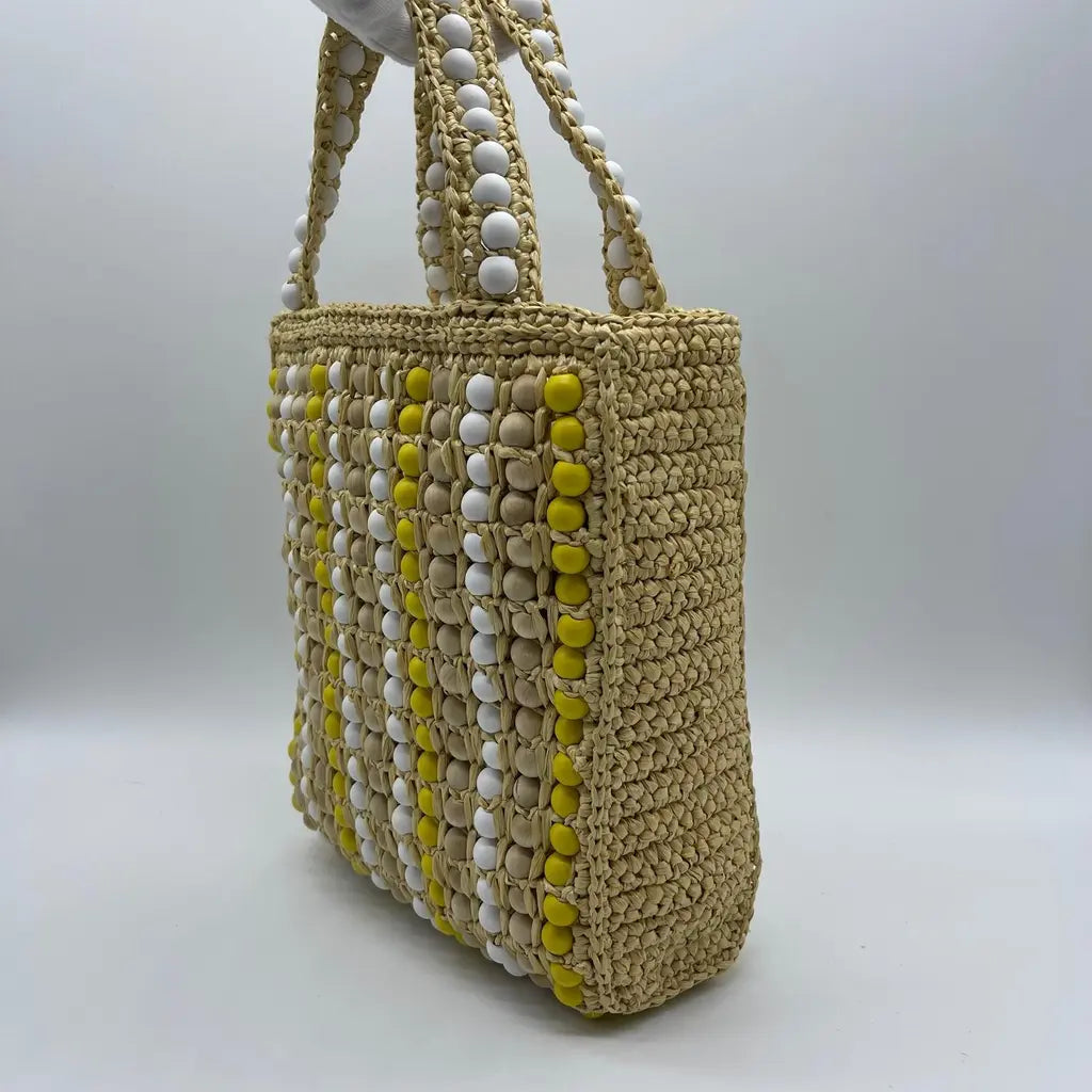 Prada Rafia + Legno Bag