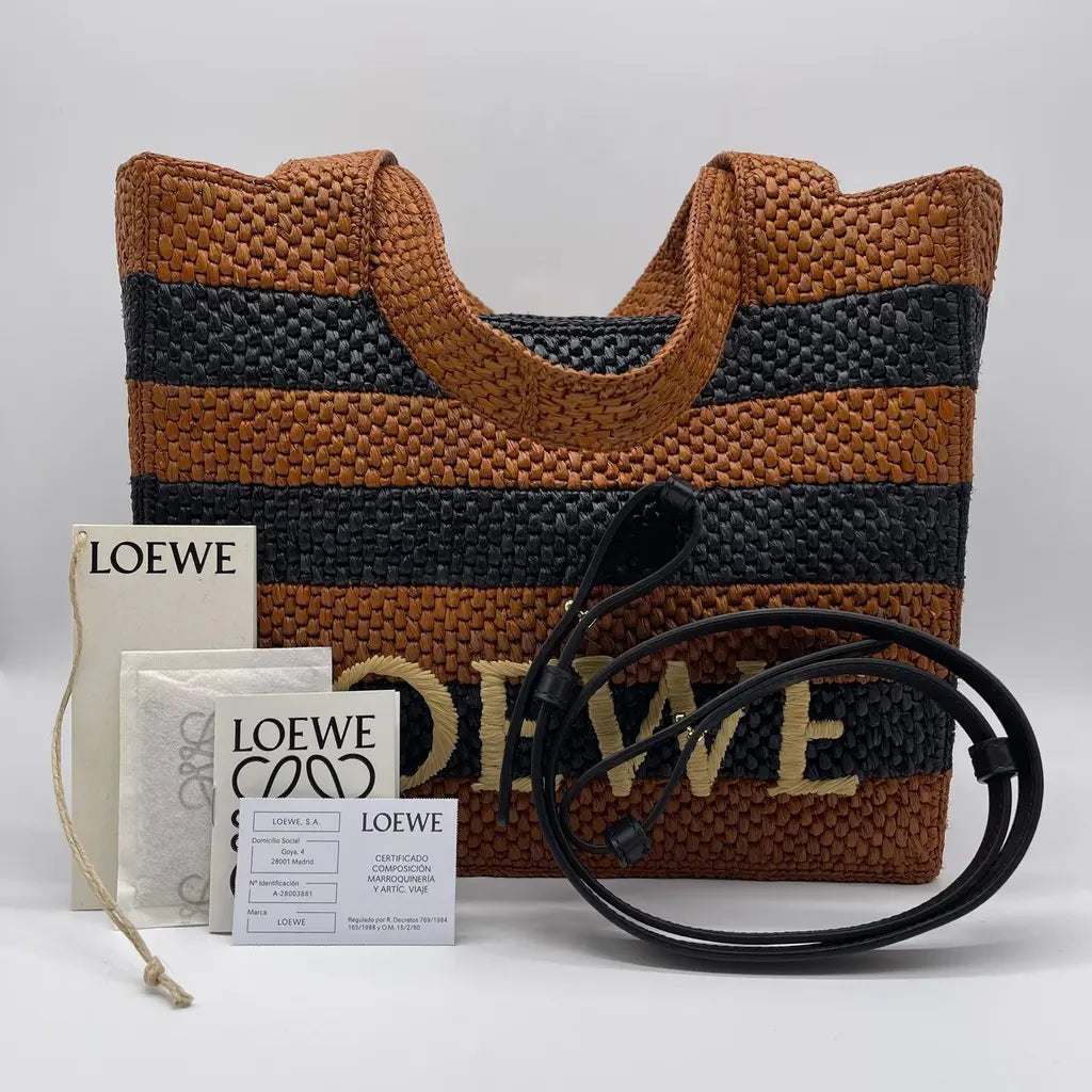 Loewe Font Tote Medium Stripes Bag