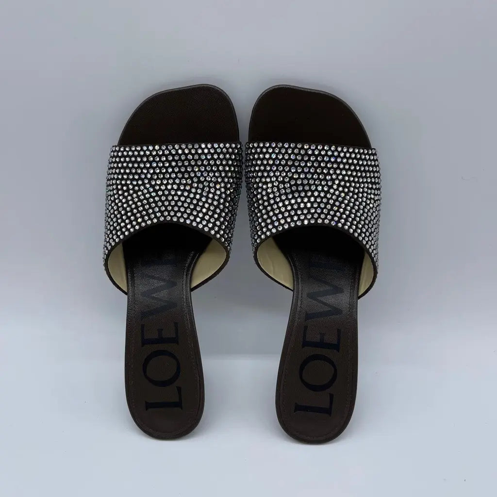 Loewe Petal Strassed Mule 45 Size36