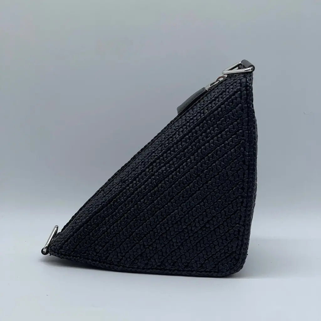 Prada Rafia Triangle Bag