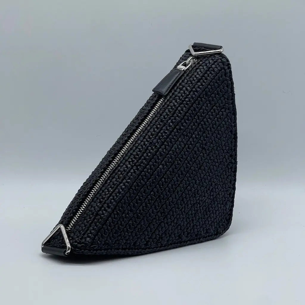 Prada Rafia Triangle Bag