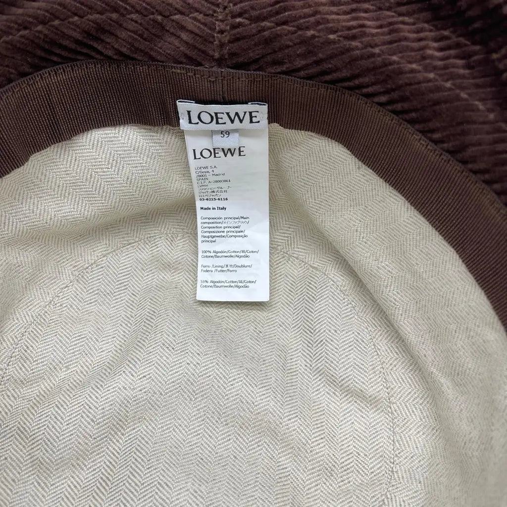Loewe Guine a Fowl Bucket Hat Size 59