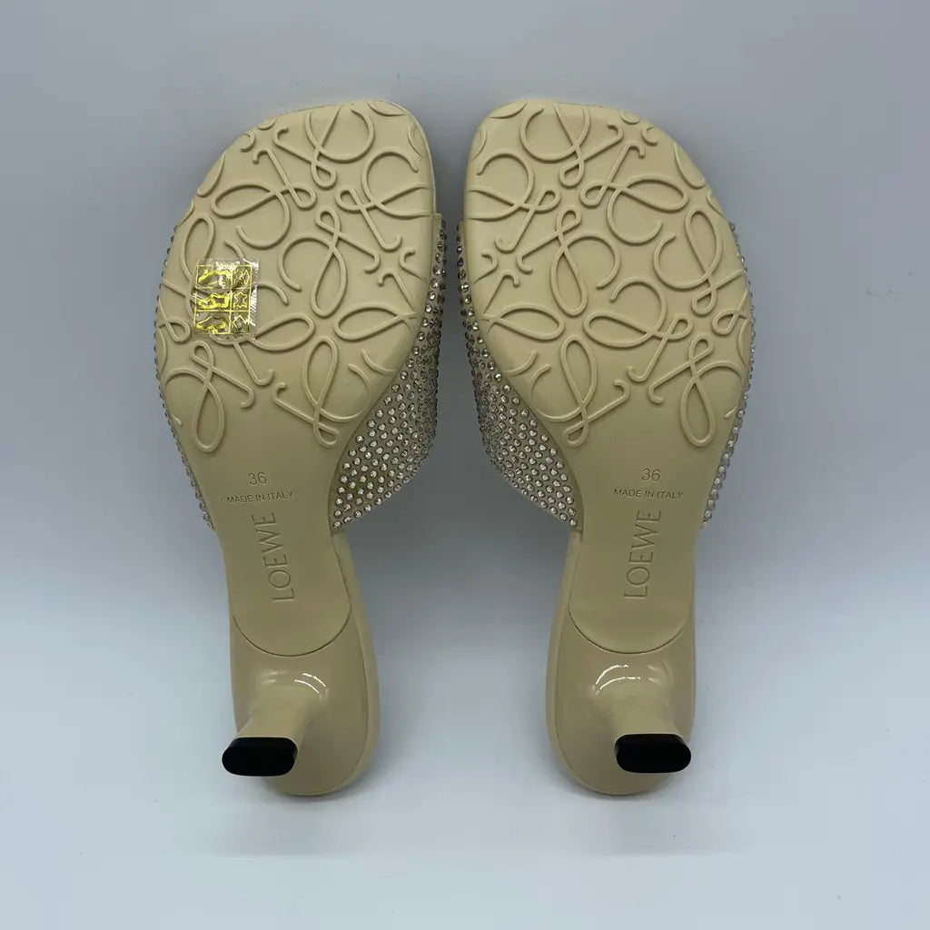 Loewe Petal Strassed Mule 45 Size 36