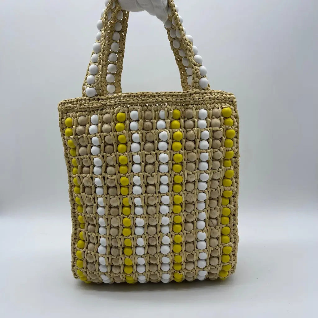 Prada Rafia + Legno Bag
