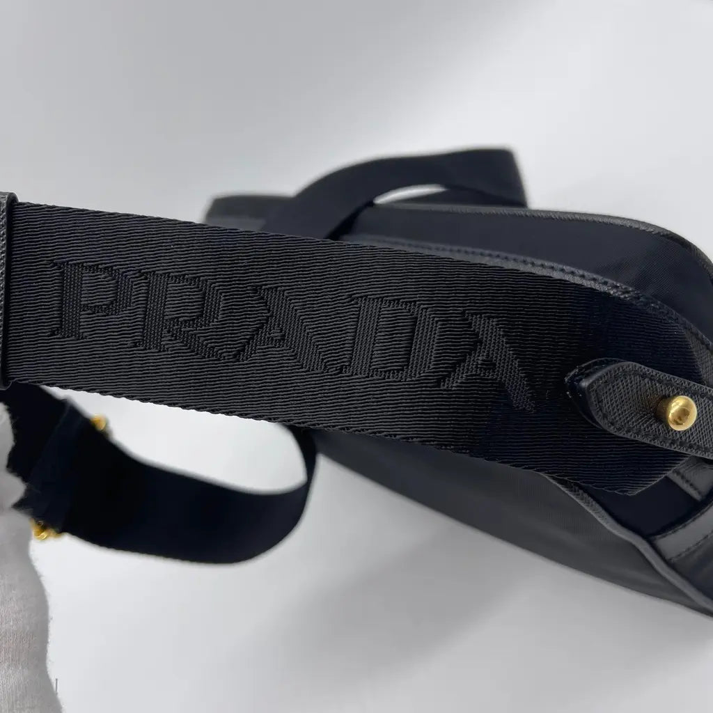 Prada Tessuto+Saffiano Shoulder/Crossbody Bag