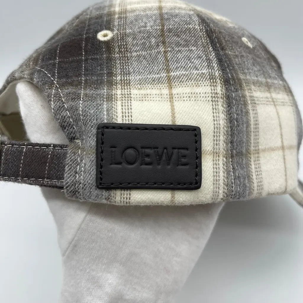 Loewe Patch Cap Tartan Check