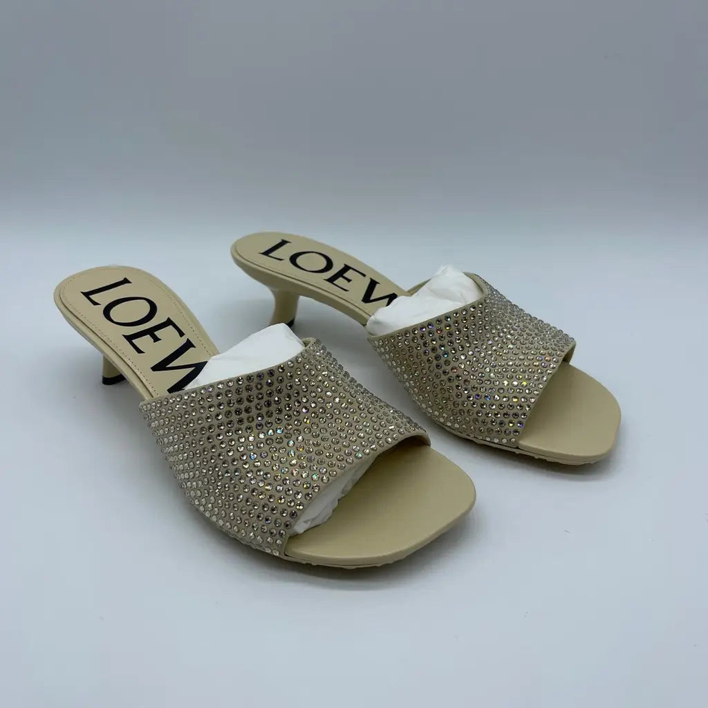 Loewe Petal Strassed Mule 45 Size 36