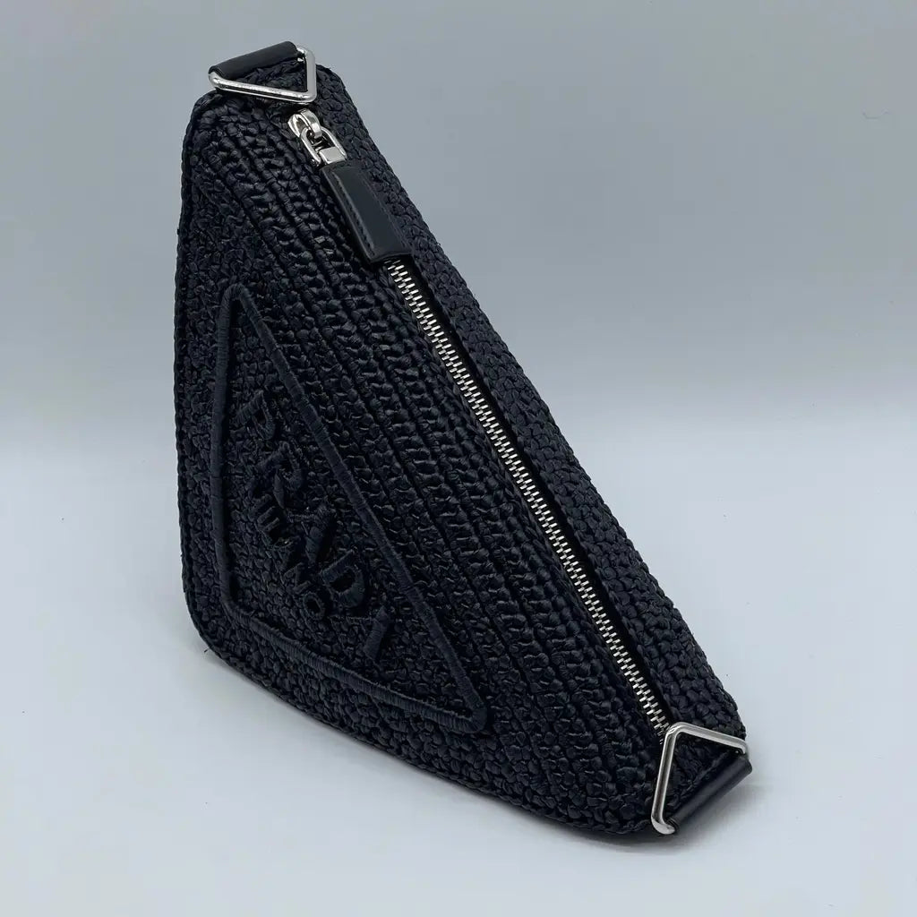 Prada Rafia Triangle Bag