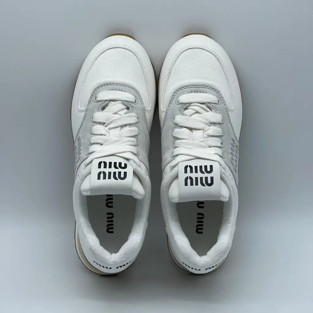 Miu Miu Denim Washed Sneaker Size 36