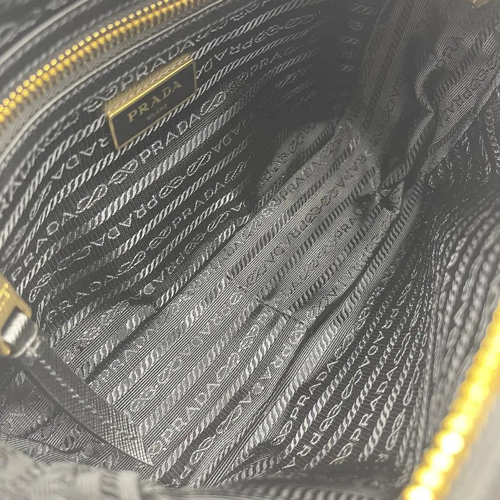 Prada Tessuto+Saffiano Shoulder/Crossbody Bag
