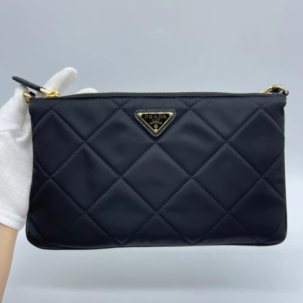 Prada Tessuto Impuntu Small Bag/Pouch