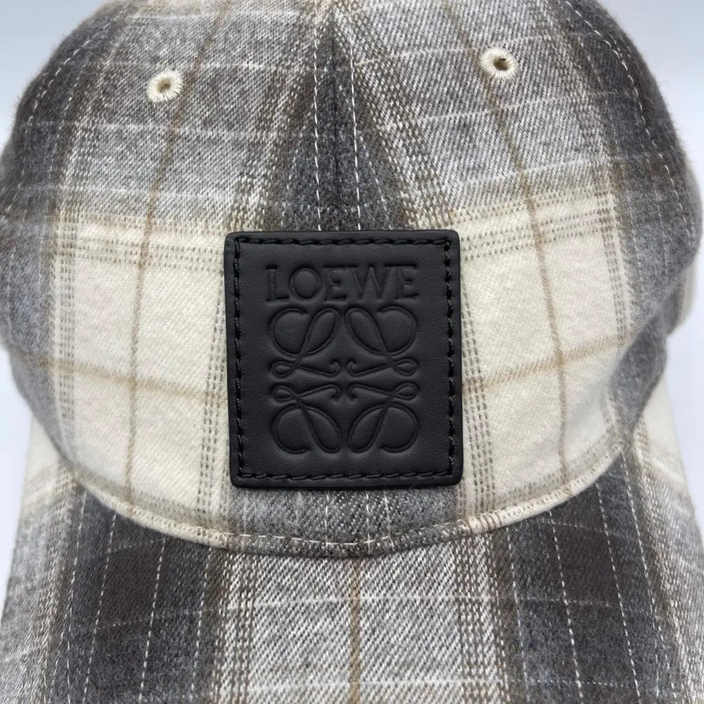 Loewe Patch Cap Tartan Check