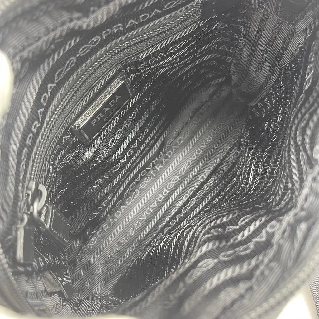 Prada Tessuto + Saffiano Shoulder Bag