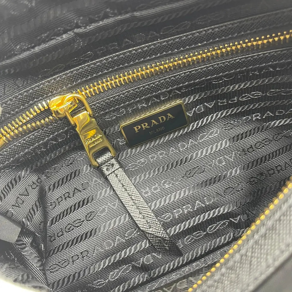 Prada Tessuto+Saffiano Shoulder/Crossbody Bag