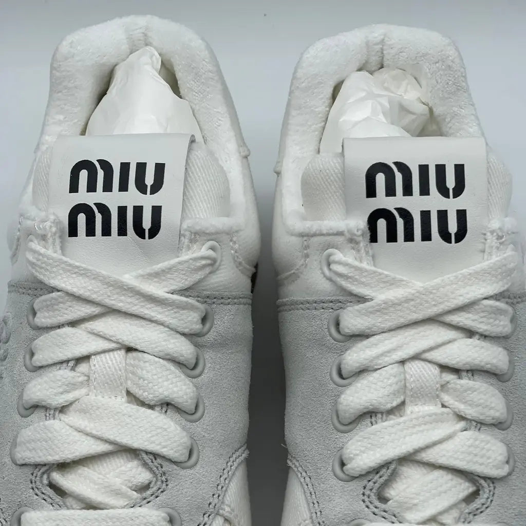 Miu Miu Denim Washed Sneaker Size 36