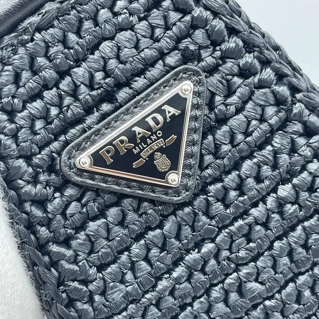 Prada Rafia Triangle Bag