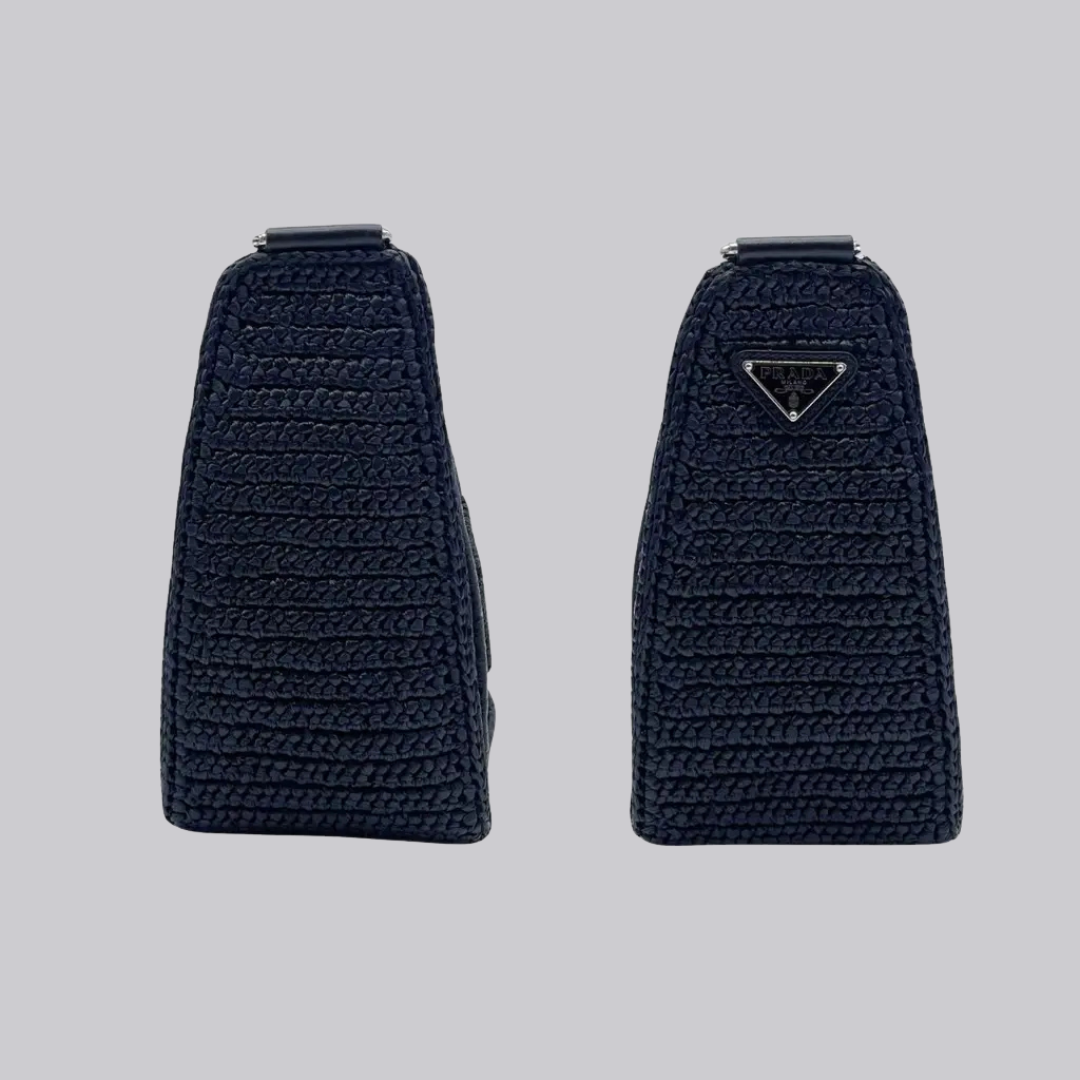 Prada Rafia Triangle Bag