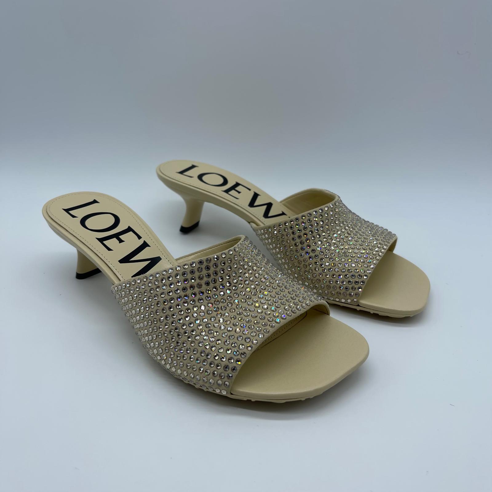 Loewe Petal Strassed Mule 45 Size 36