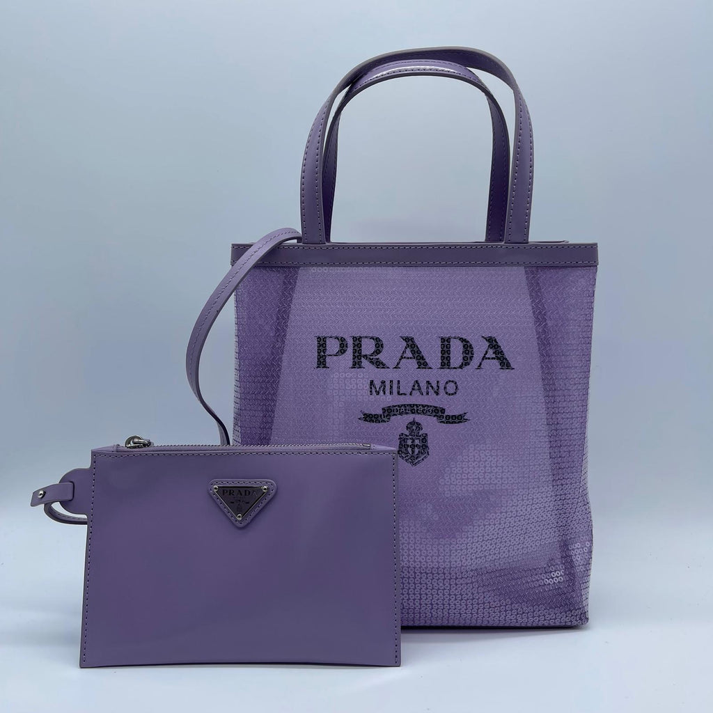 Prada Rete Paillettes Tote Bag