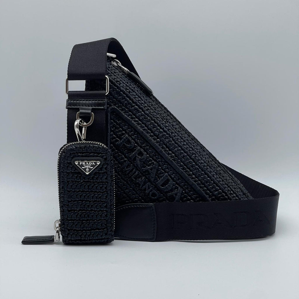 Prada Rafia Triangle Bag