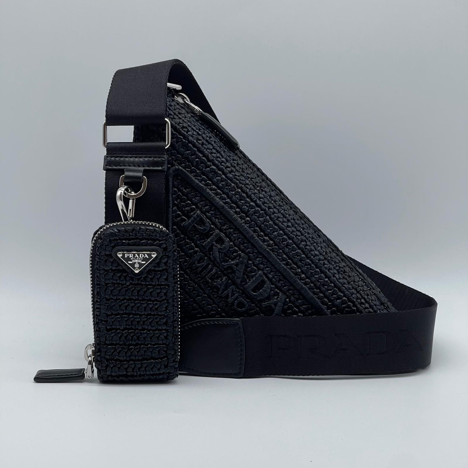 Prada Rafia Triangle Bag